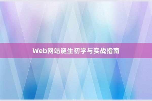 Web网站诞生初学与实战指南